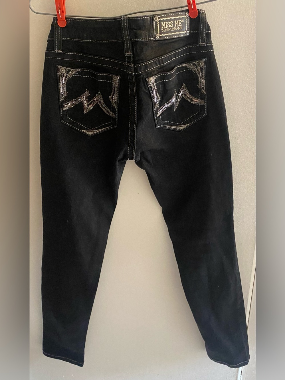 Miss Me Black Low-Rise Skinny Jeans
